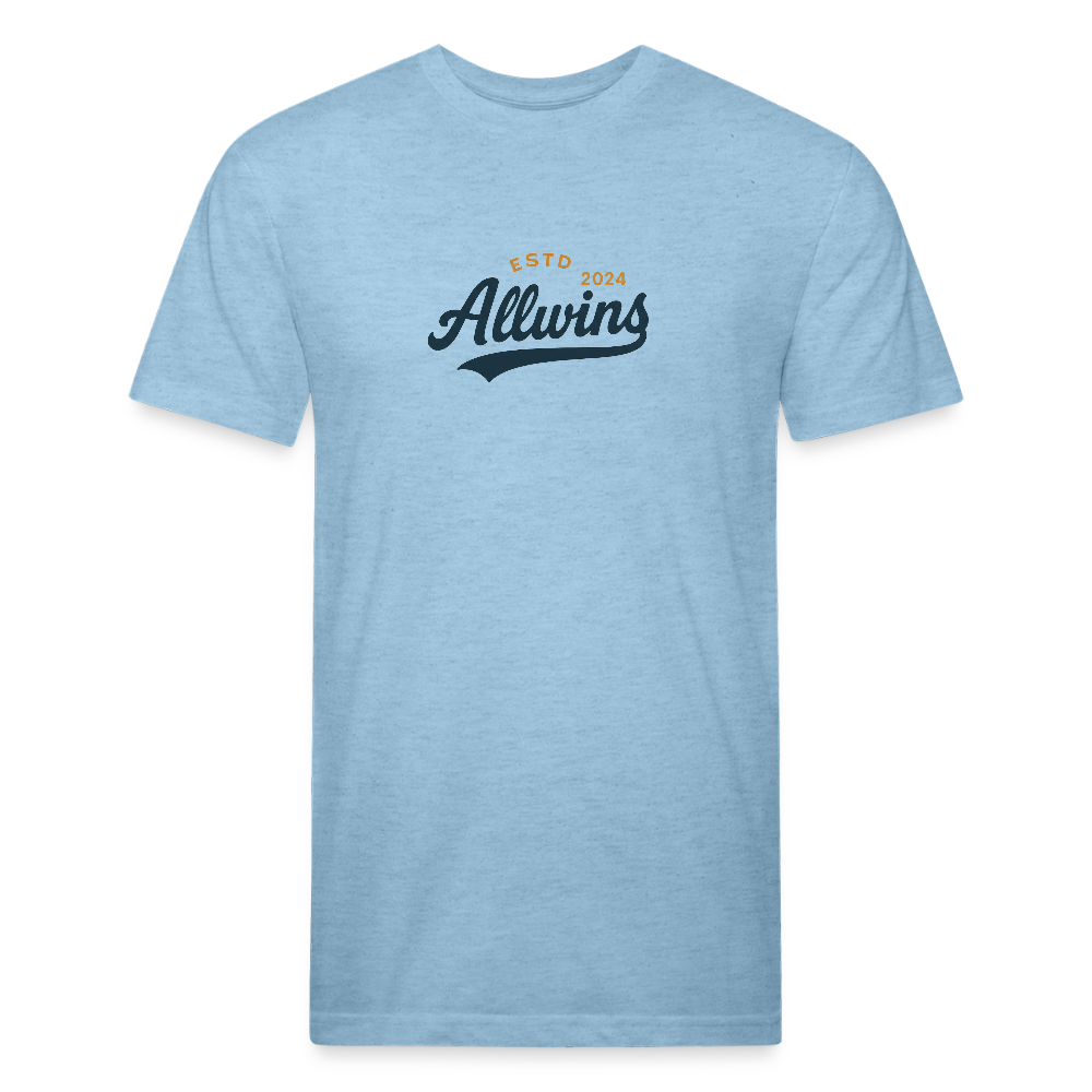 Fitted Cotton/Poly T-Shirt by Next Level - heather blue