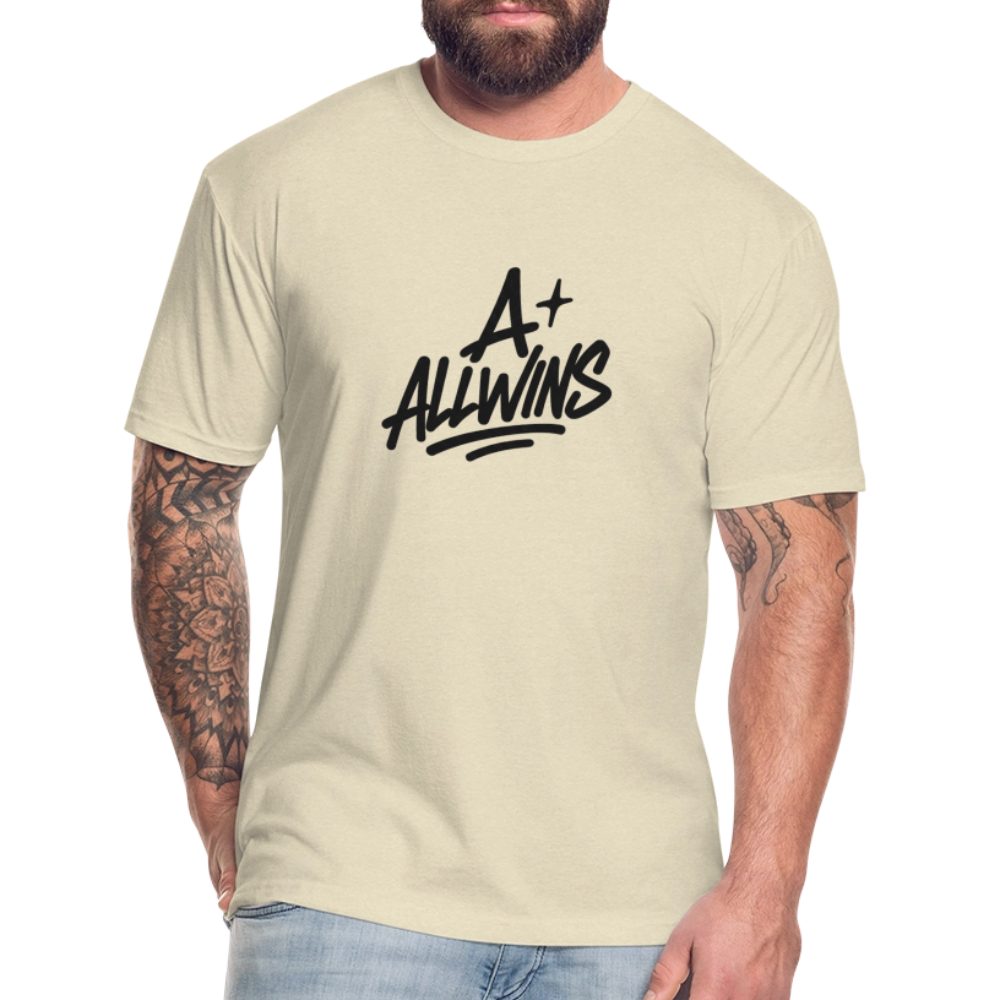 Fitted Cotton/Poly T-Shirt by Next Level - heather cream