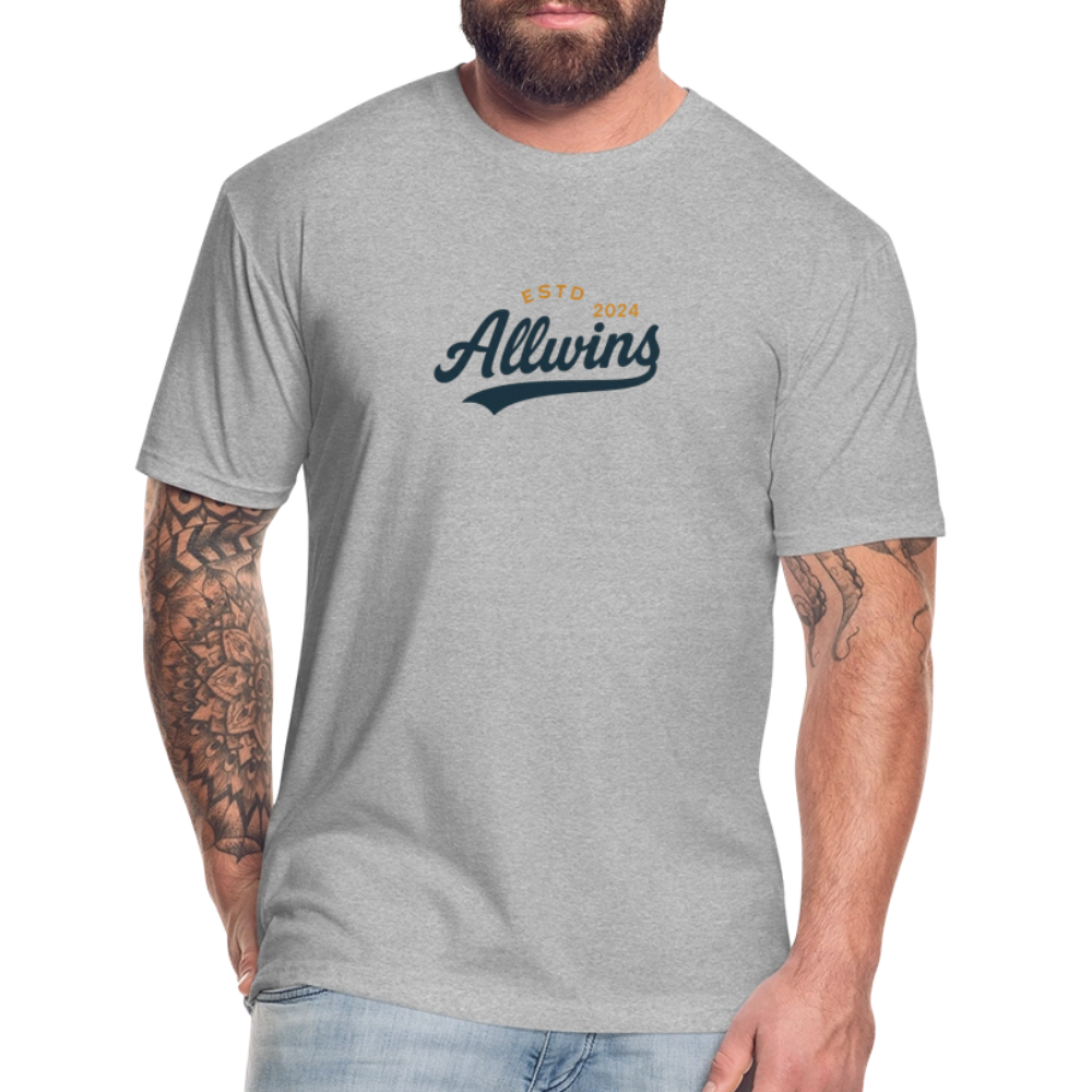 Fitted Cotton/Poly T-Shirt by Next Level - heather gray