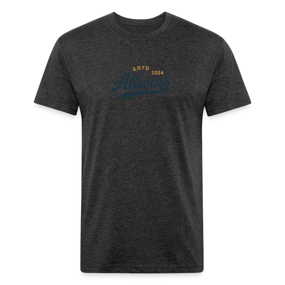 Fitted Cotton/Poly T-Shirt by Next Level - heather black