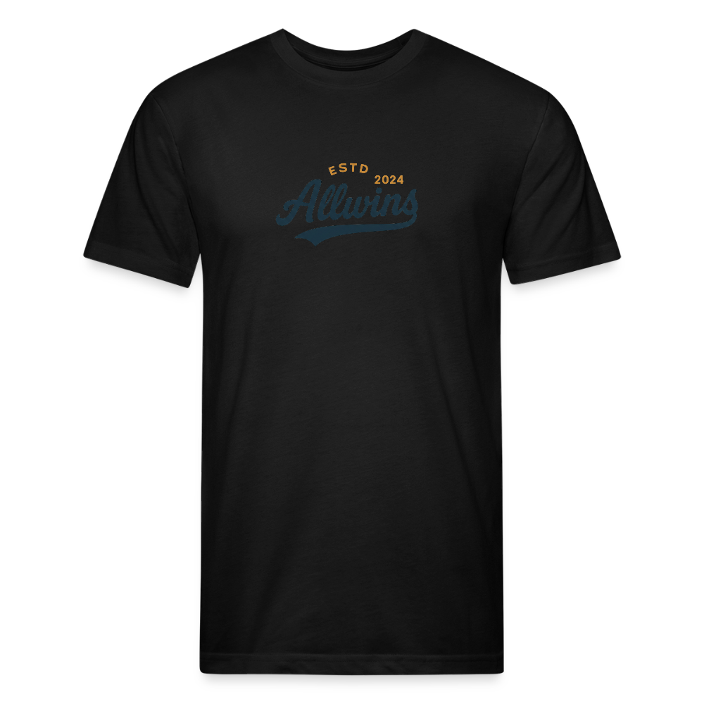 Fitted Cotton/Poly T-Shirt by Next Level - black