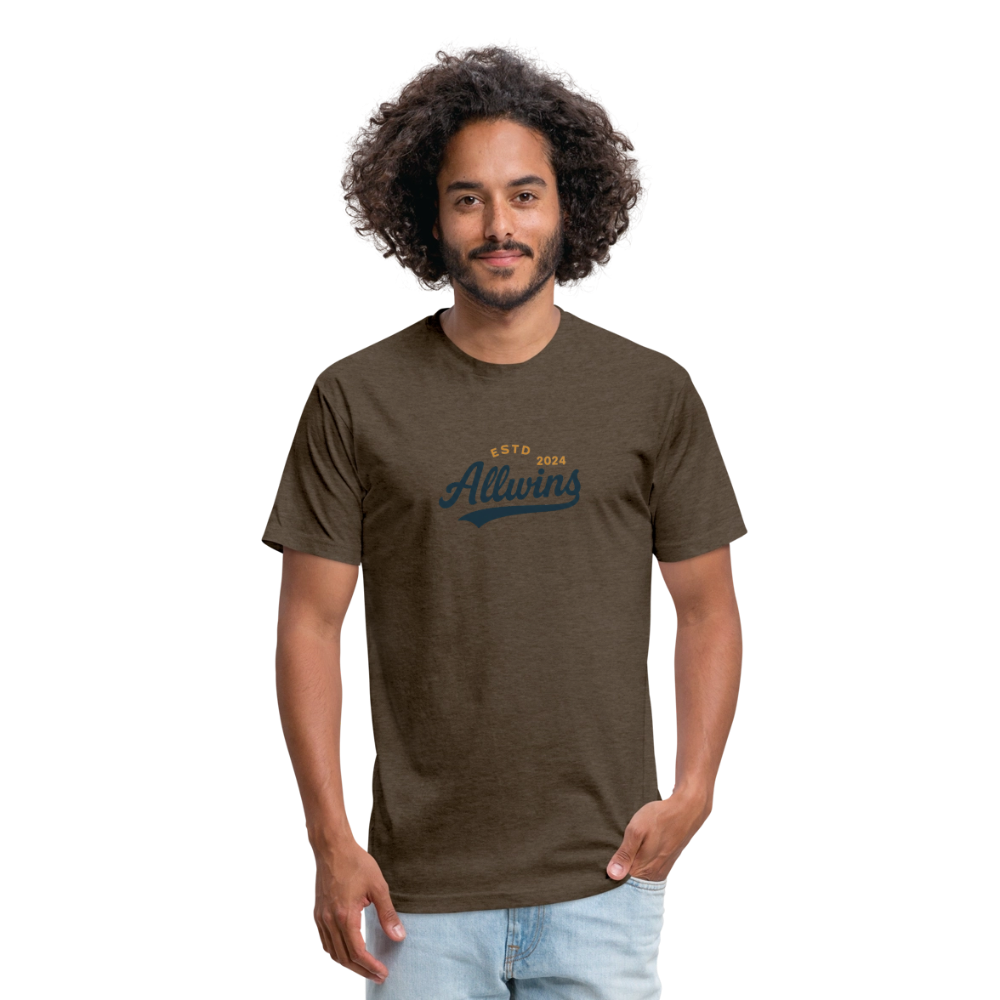 Fitted Cotton/Poly T-Shirt by Next Level - heather espresso