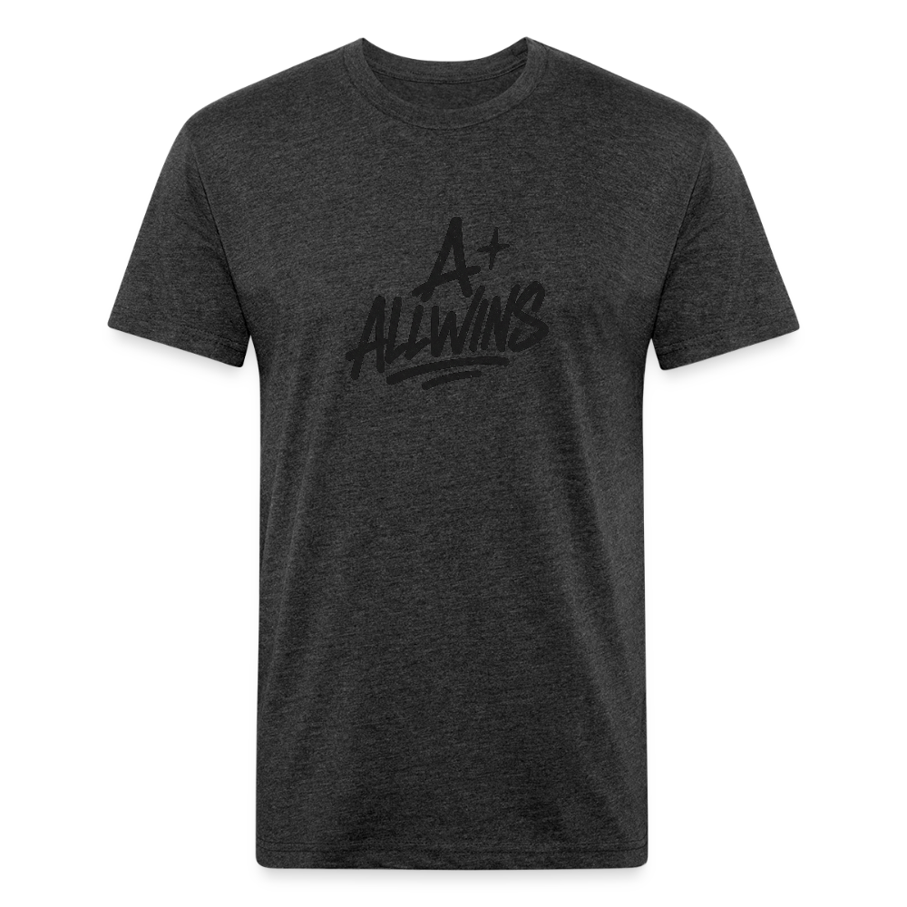 Fitted Cotton/Poly T-Shirt by Next Level - heather black