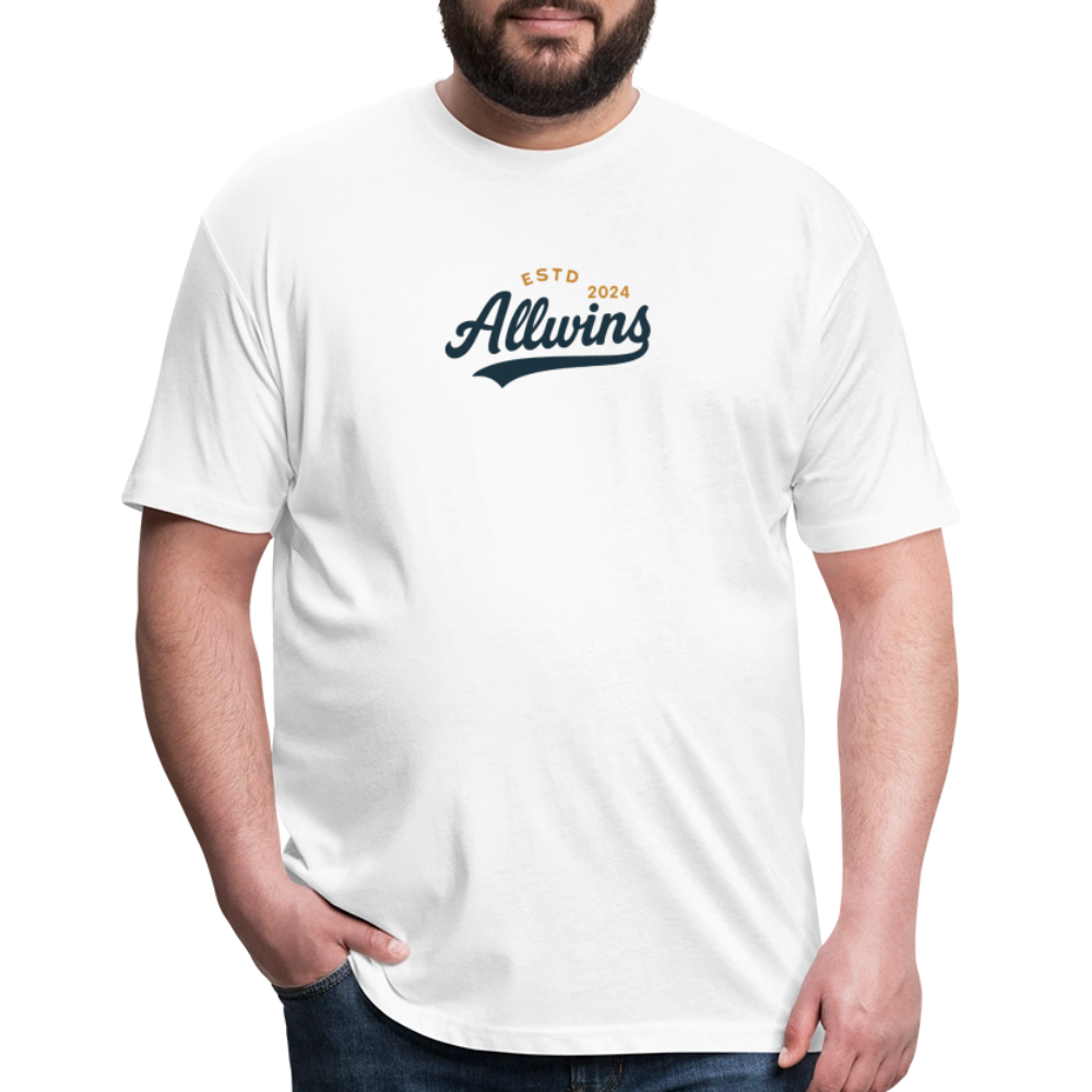 Fitted Cotton/Poly T-Shirt by Next Level - white