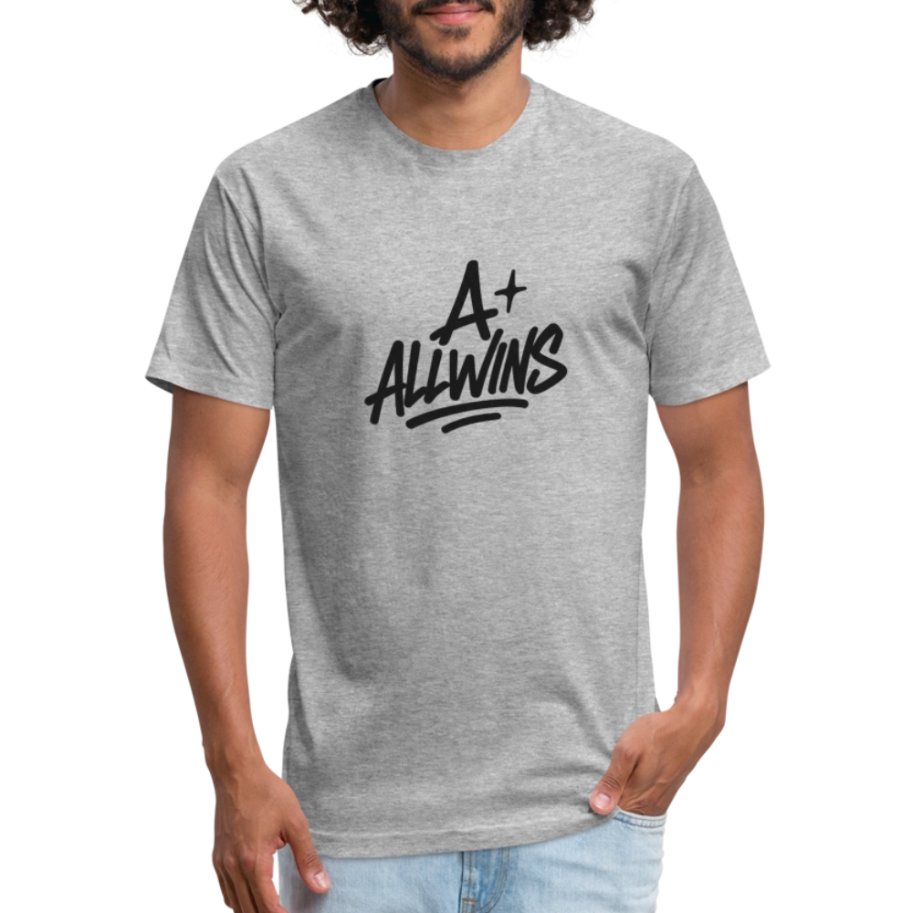 Fitted Cotton/Poly T-Shirt by Next Level - heather gray