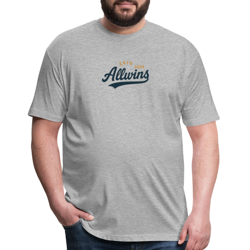 Fitted Cotton/Poly T-Shirt by Next Level - heather gray