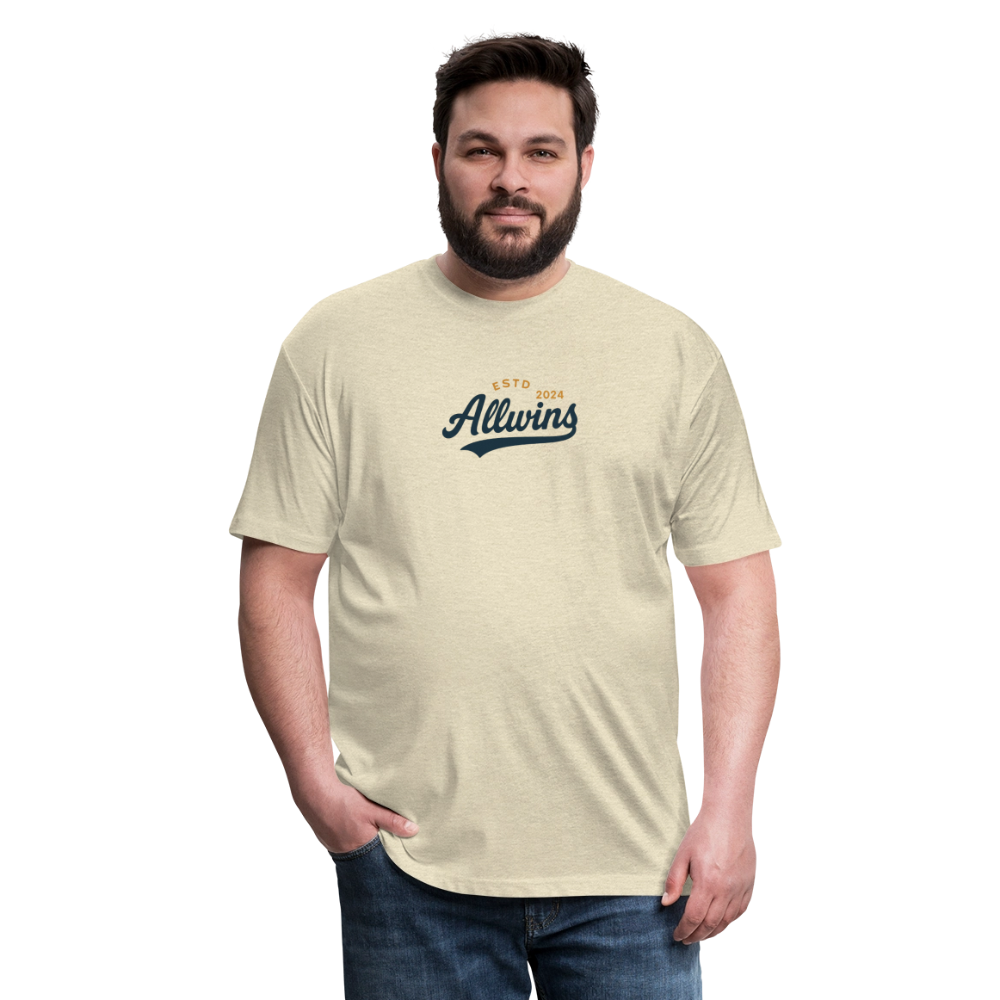 Fitted Cotton/Poly T-Shirt by Next Level - heather cream