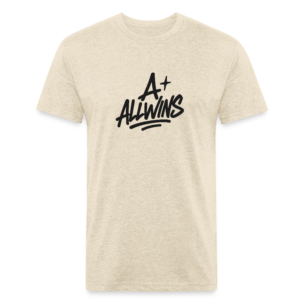 Fitted Cotton/Poly T-Shirt by Next Level - heather cream